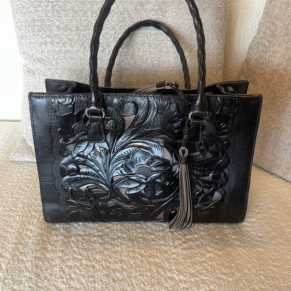 Patricia Nash Leather Primrose Satchel